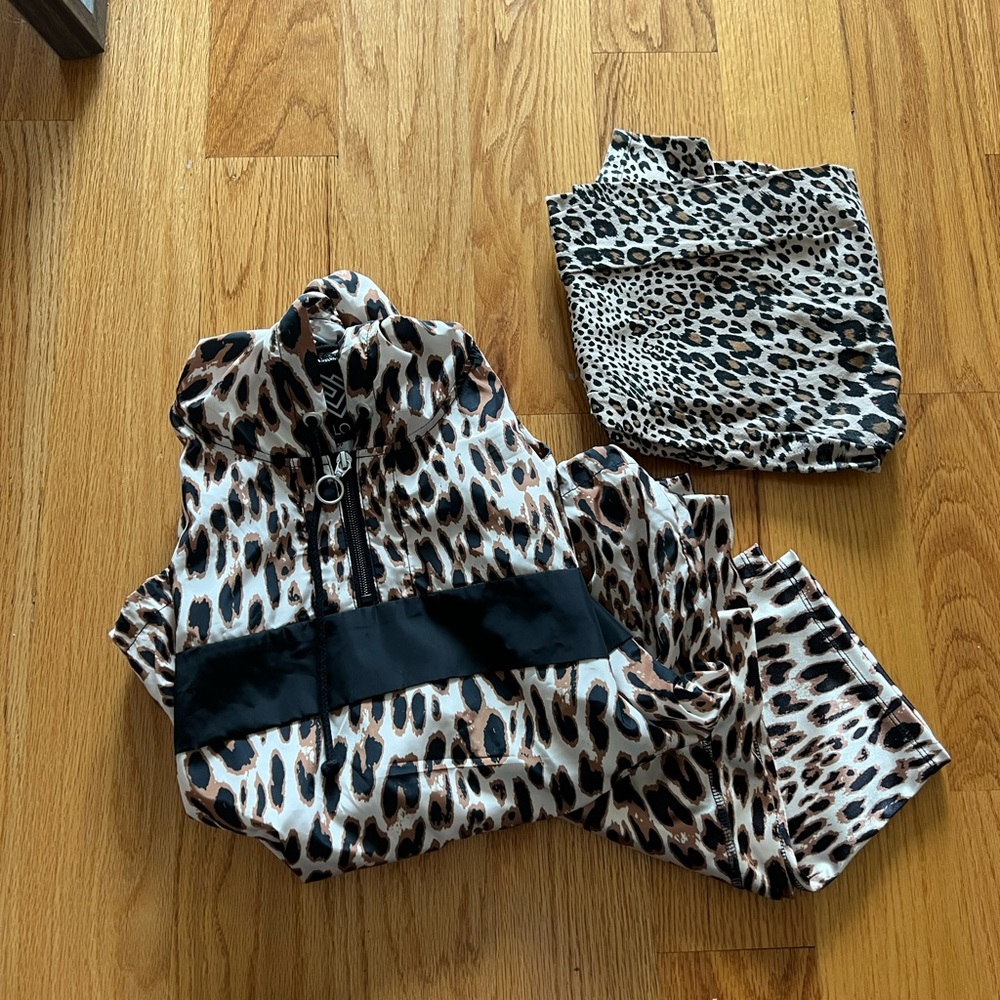 Leopard Print Athletic Suit